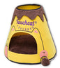 Purrfect Pet Kingdom Touchcat Lava Cat Bed Cozy Volcano Yellow Brown Purrfect Pet Kingdom