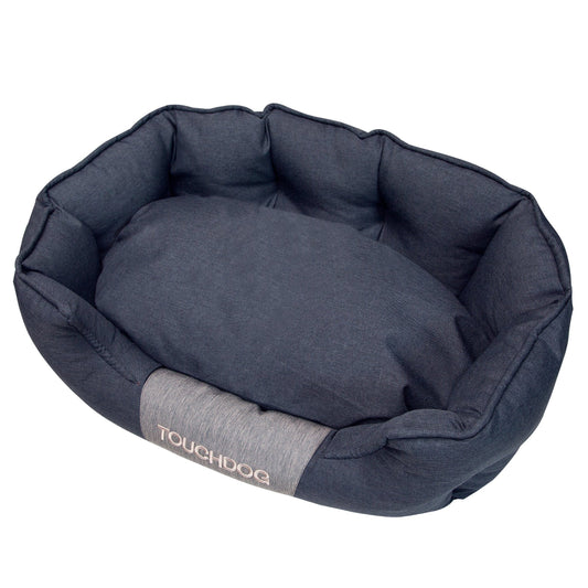 Touchdog 'Concept-Bark' Water-Resistant Premium Oval Dog Bed