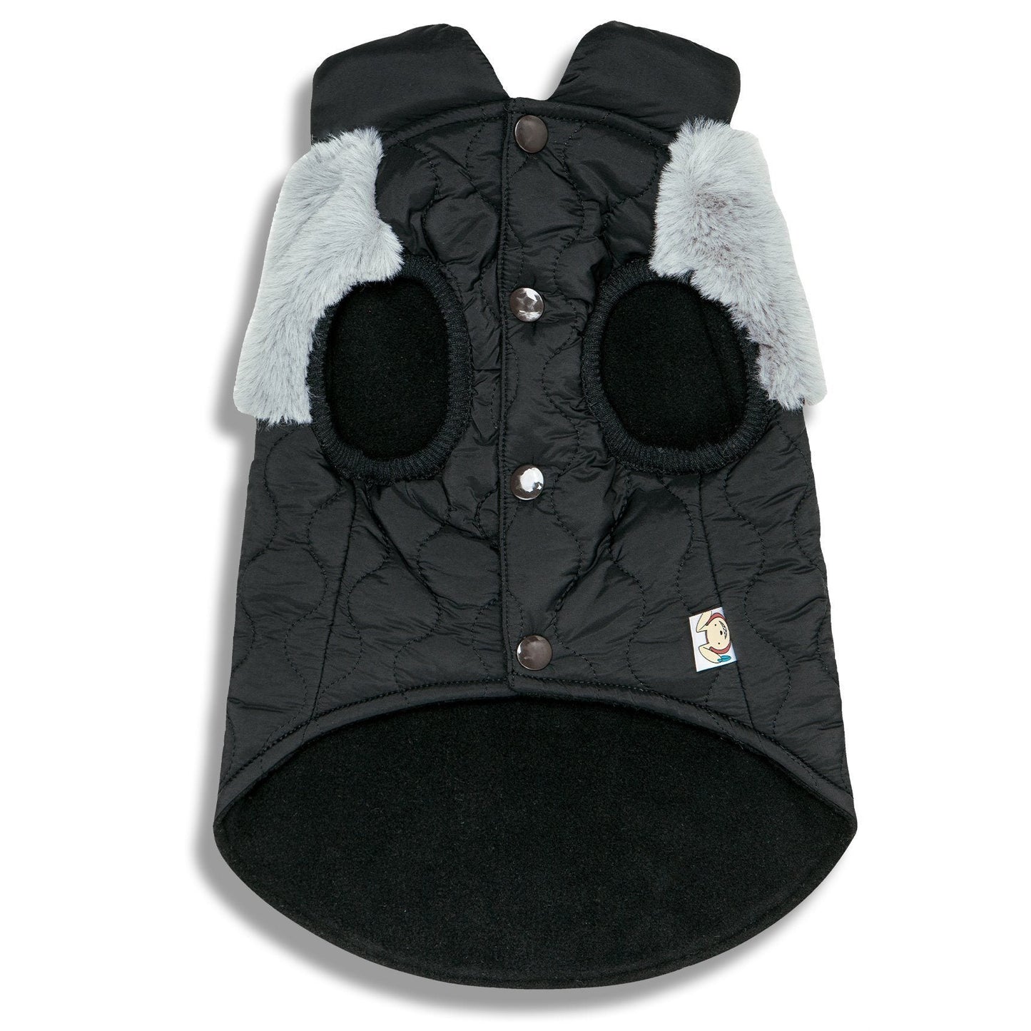 Touchdog 'Furrost-Bite' Fur and Fleece Designer Fashion Dog Jacket