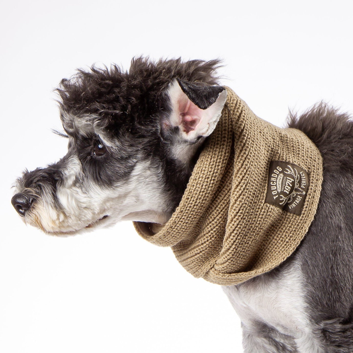 Touchdog Heavy Knitted Designer Fashion Winter Dog Scarf