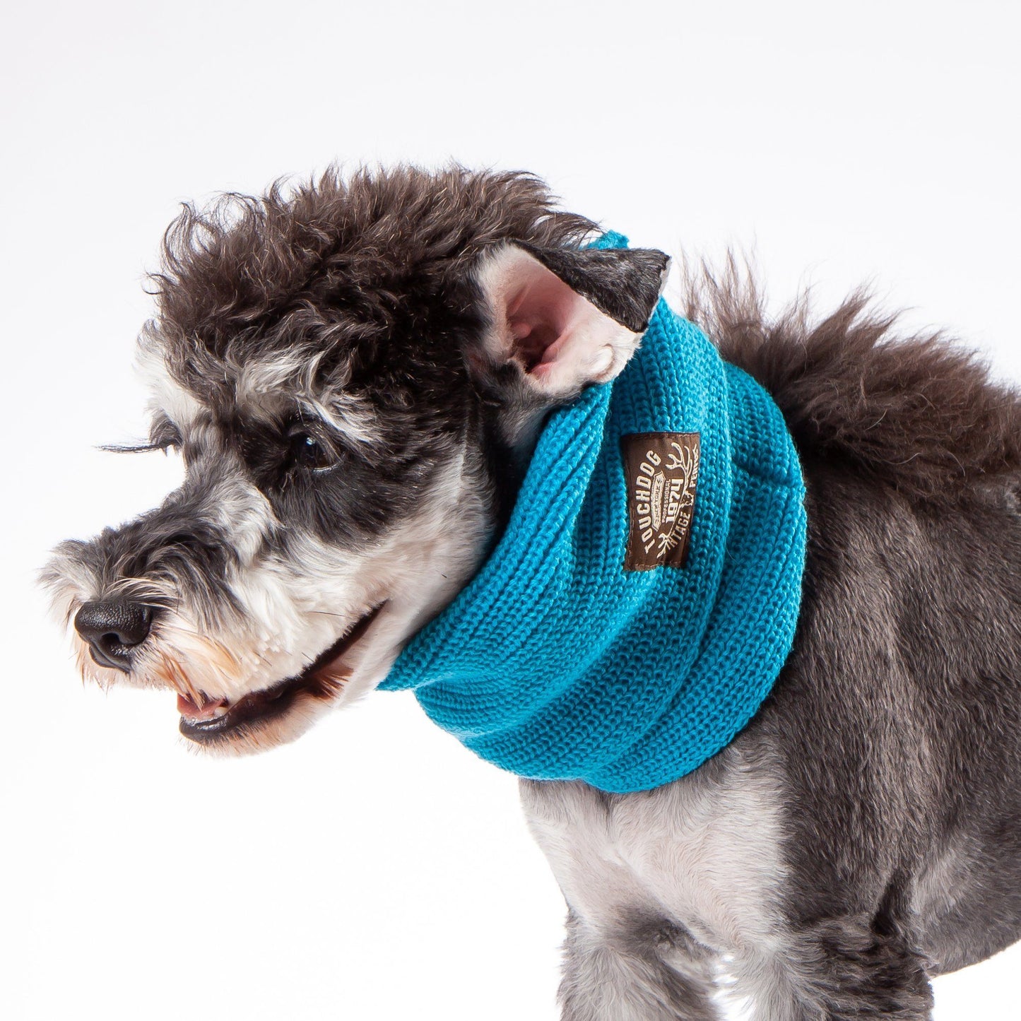 Touchdog Heavy Knitted Designer Fashion Winter Dog Scarf