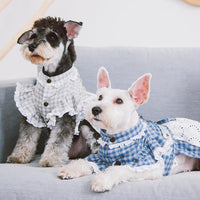 Touchdog 'I love Poochi' Classical Plaid Fashion Designer