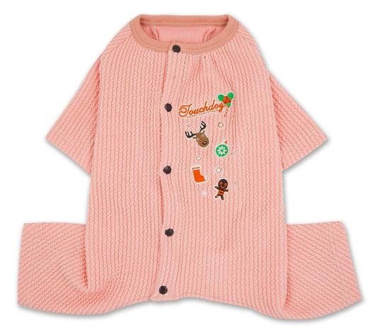 Purrfect Pet Kingdom Luxury Dog Sleepwear - Cozy Pink Pajamas X-Small Pink Purrfect Pet Kingdom