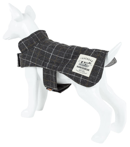 Touchdog ® 2-In-1 Windowpane Plaid Dog Jacket and Matching