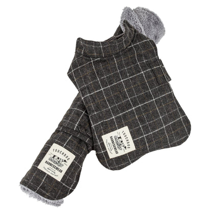Touchdog ® 2-In-1 Windowpane Plaid Dog Jacket and Matching