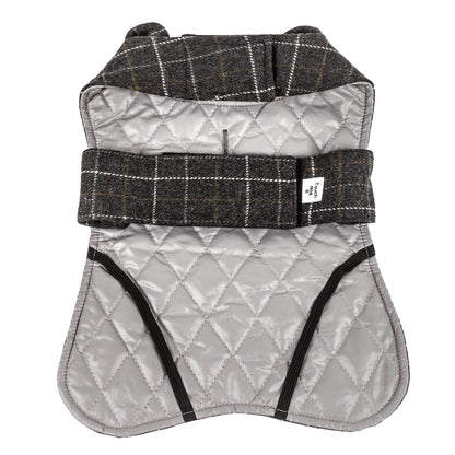 Touchdog ® 2-In-1 Windowpane Plaid Dog Jacket and Matching