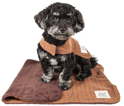 Touchdog ® 2-In-1 Windowpane Plaid Dog Jacket and Matching