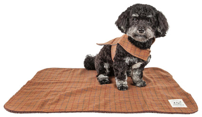 Touchdog ® 2-In-1 Windowpane Plaid Dog Jacket and Matching
