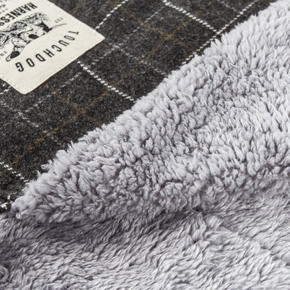 Touchdog ® 2-In-1 Windowpane Plaid Dog Jacket and Matching