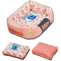 Touchdog ® 'Floral-Galoral' Designer Rectangular Dog Bed