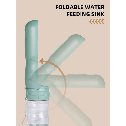 Travel Dog Water Bottle with Treat Holder – Leakproof & BPA - Free 350mL - Walk Accessories - Tilley + Me