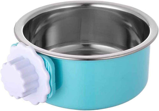 Purrfect Pet Kingdom Travel Food Water Bowl for Dogs blue Purrfect Pet Kingdom