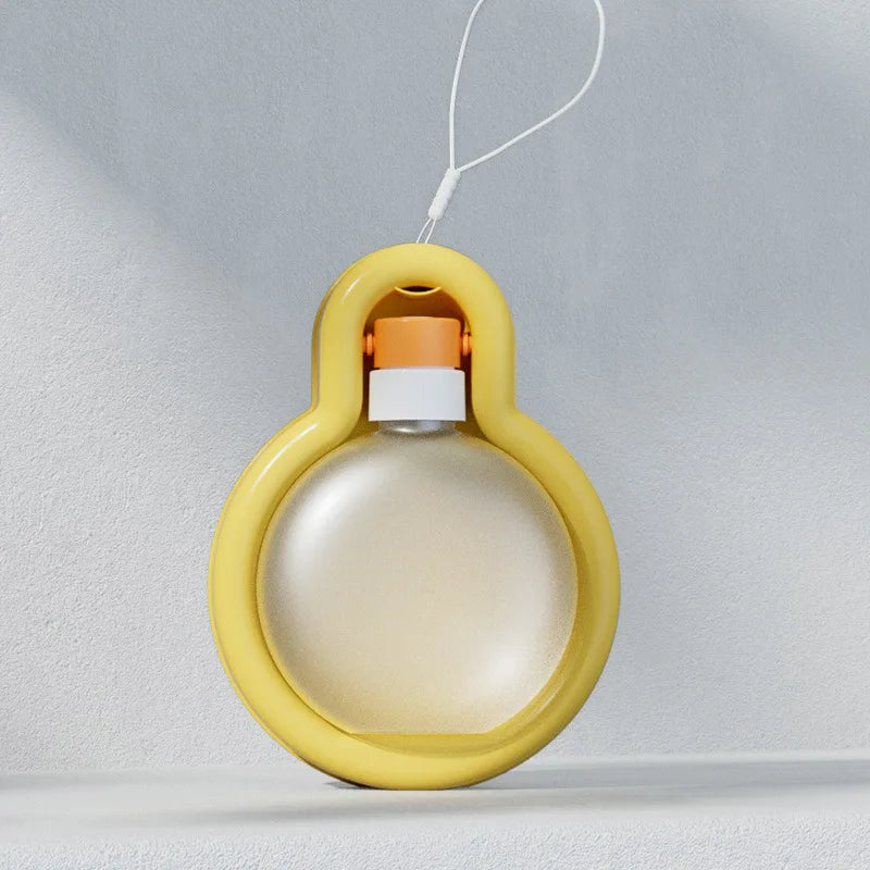 V.I.P Digital Presence Travel Water Dispenser for Cats and Dogs in Yellow with Easy-Pour Design