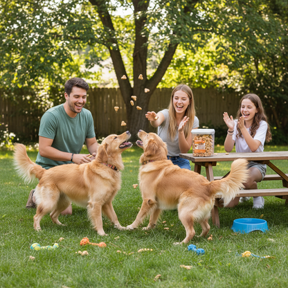Much Loved Dog Peanut Butter Training Reward Treats - ECO Set (Filled Fresh Keeper +1 Refill)