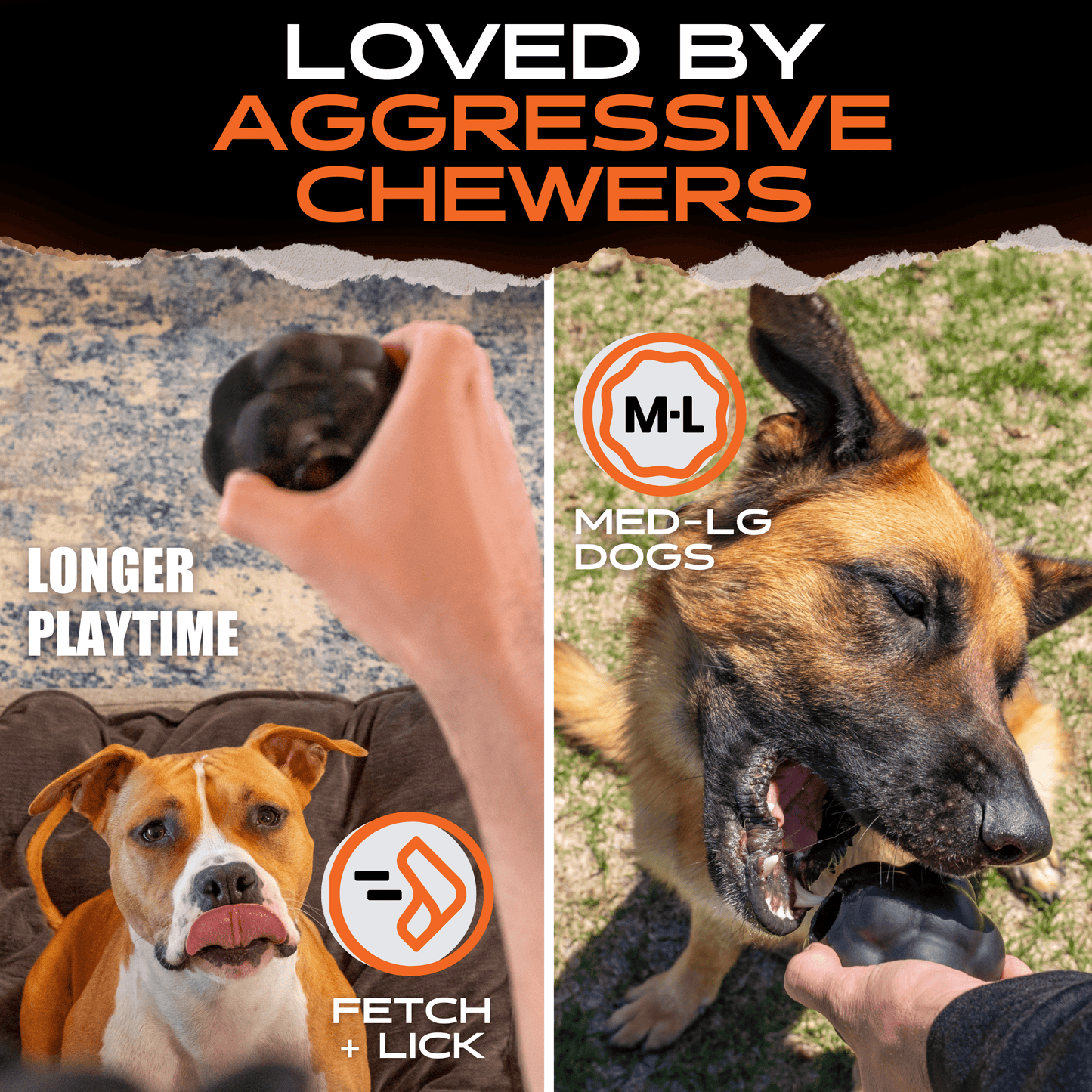 Monster K9 Rumble Ball Dog Toy 🎾