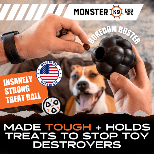 Monster K9 Rumble Ball Dog Toy 🎾