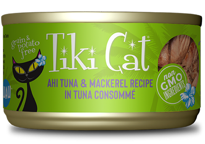Purrfect Pet Kingdom Ultra-Soft Tikicat All Life Stages Hookena Luau Ahi Tuna and Mackerel For Puppies for pet comfort and safety