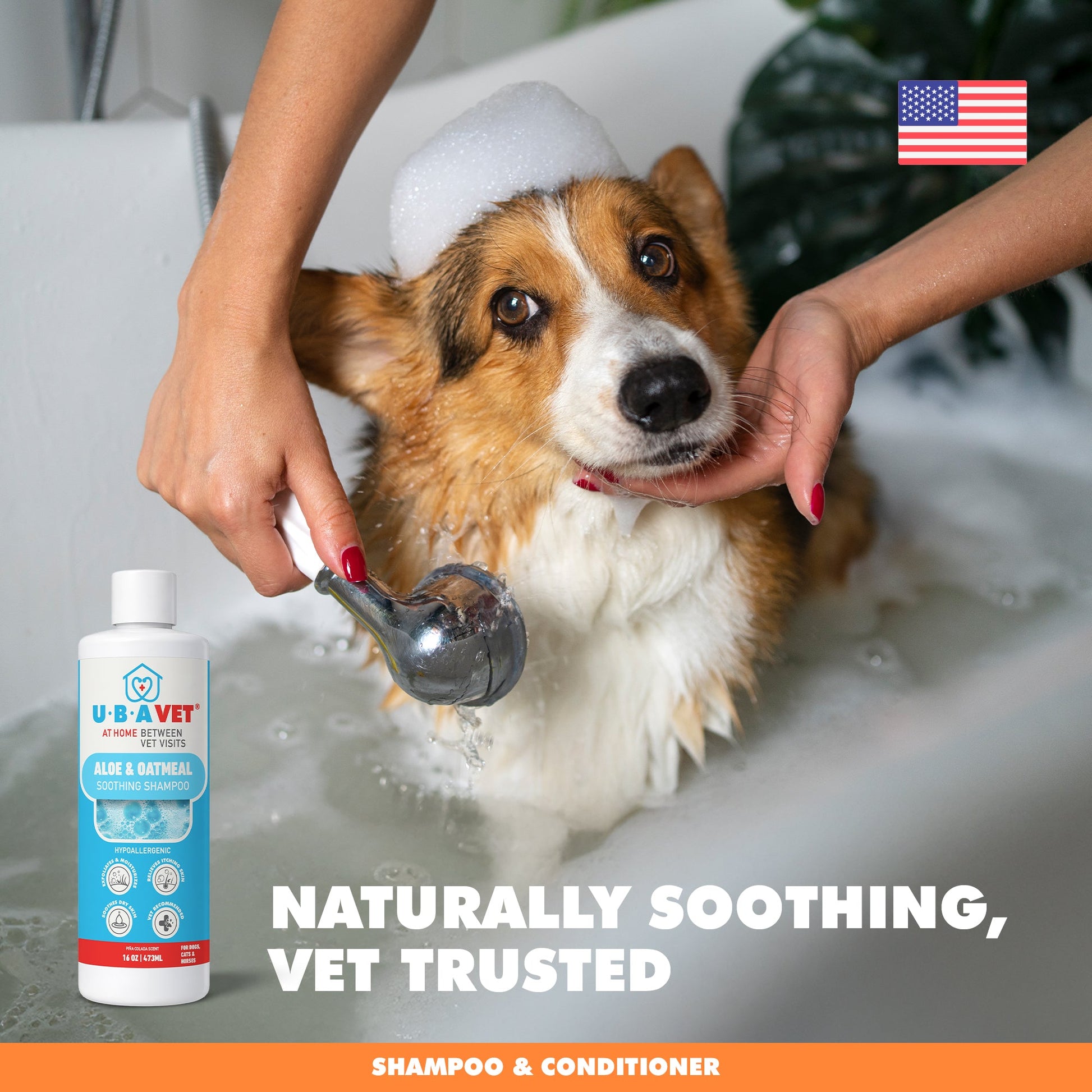 Cat Grooming UBAVET Aloe Oatmeal Shampoo Cats Gentle Essenti - gallery product image for cat grooming