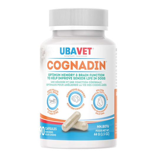 UBAVET Cognadin Pet Vitamins for Dogs to Boost Memory and Brain Function in Seniors