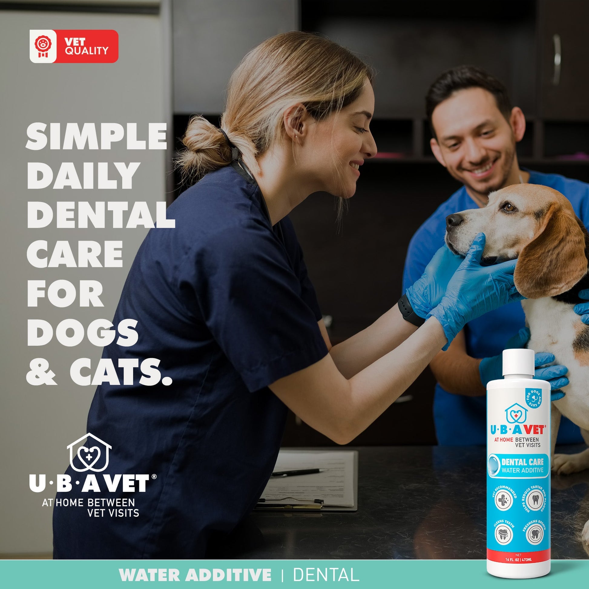 Cat Supply UBAVET Dental Water Additive Cats Odorless Essent - gallery product image for cat supply