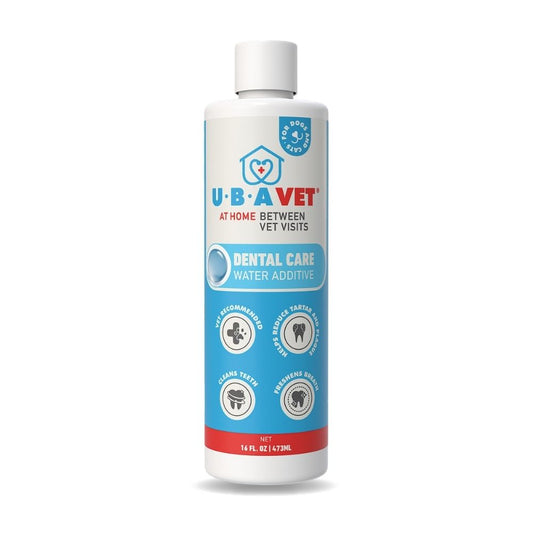 UBAVET Dental Care Water Additive for Dogs & Cats – Odorless