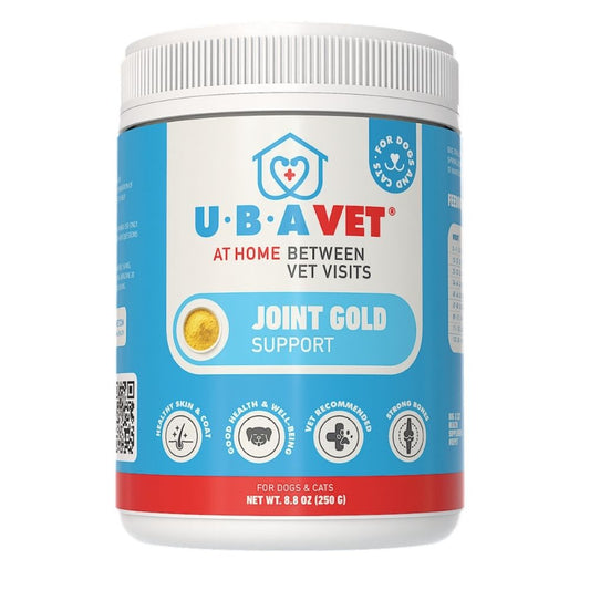 UBAVET Joint Gold Support Powder for Dogs & Cats – 8.8 oz /
