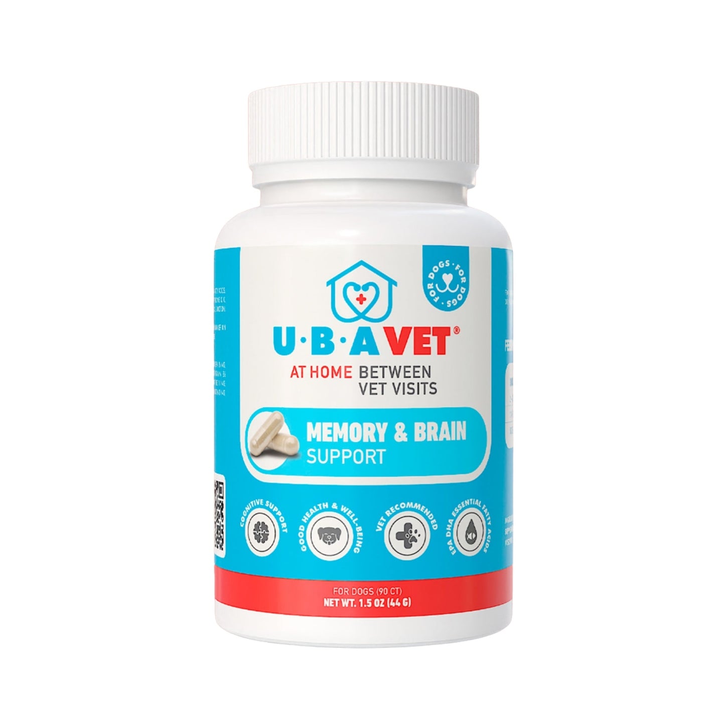 Dog Supply UBAVET Memory Brain Support for Senior Dogs 90 - main product image for dog supply