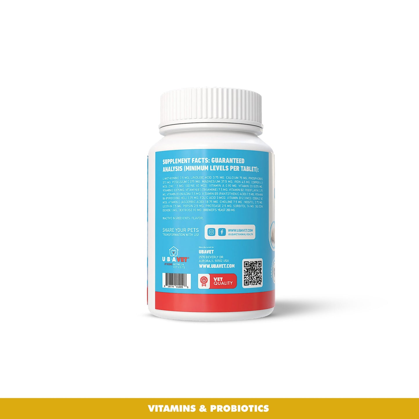 Dog Supply UBAVET Immune Support Multi-Vitamin Mineral Essen - detail product image for dog supply