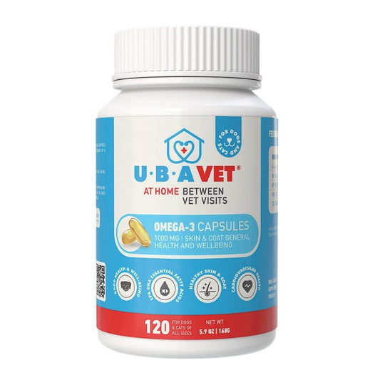 UBAVET Omega-3 Capsules 1000 mg – Skin, Coat & General