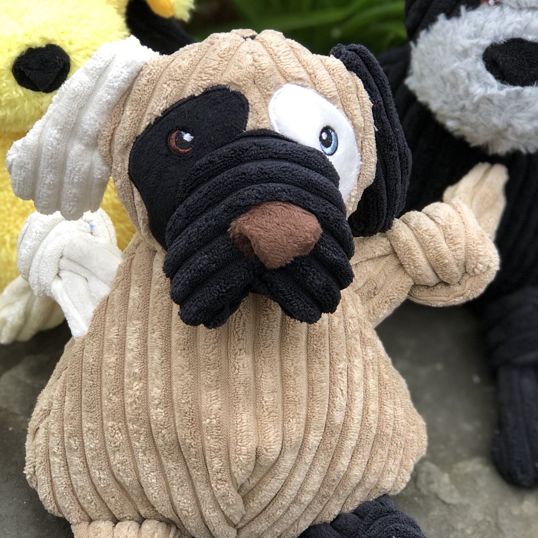 Dog Toy Patches HuggleMutt Knottie Plush Toy Large Essential - gallery product image for dog toy