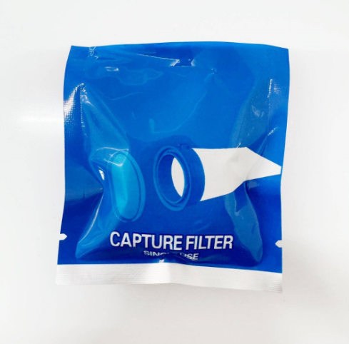 Capture filter packaging for electric pet flea comb to enhance flea removal efficiency