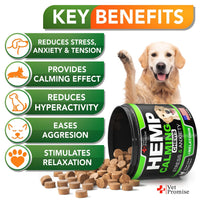 Hemp Calming Chews for Dogs Anxiety and Stress Dog Natural