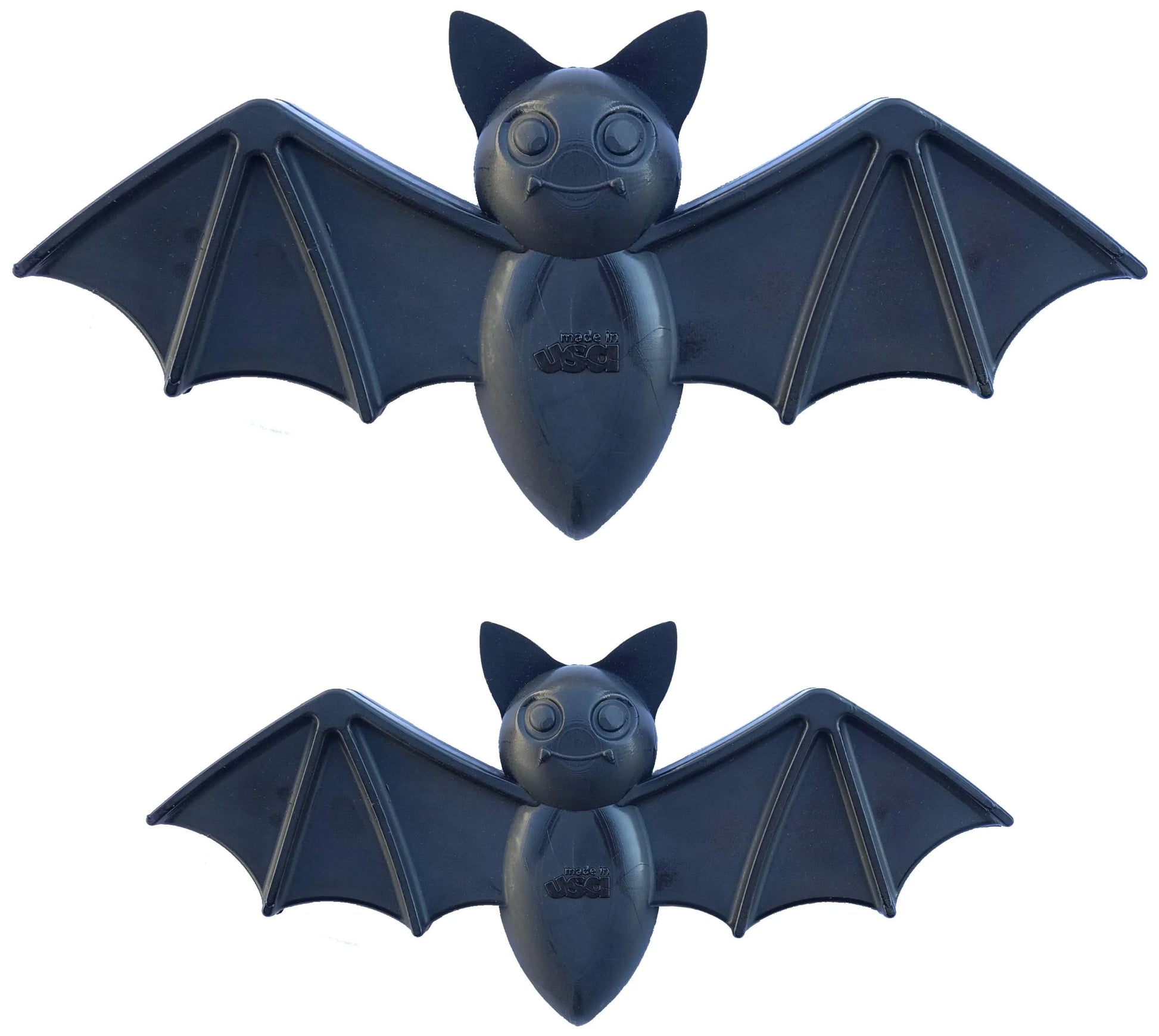 Vampire Bat Nylon Dog Chew Toy by SodaPup in black, available in large and medium sizes, perfect for aggressive chewers.