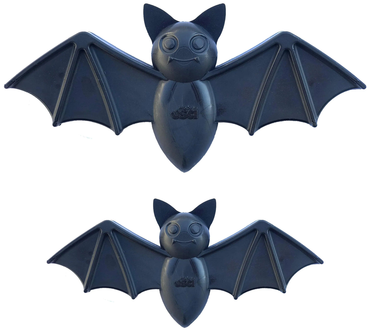 Vampire Bat Nylon Dog Chew Toy by SodaPup in black, available in large and medium sizes, perfect for aggressive chewers.