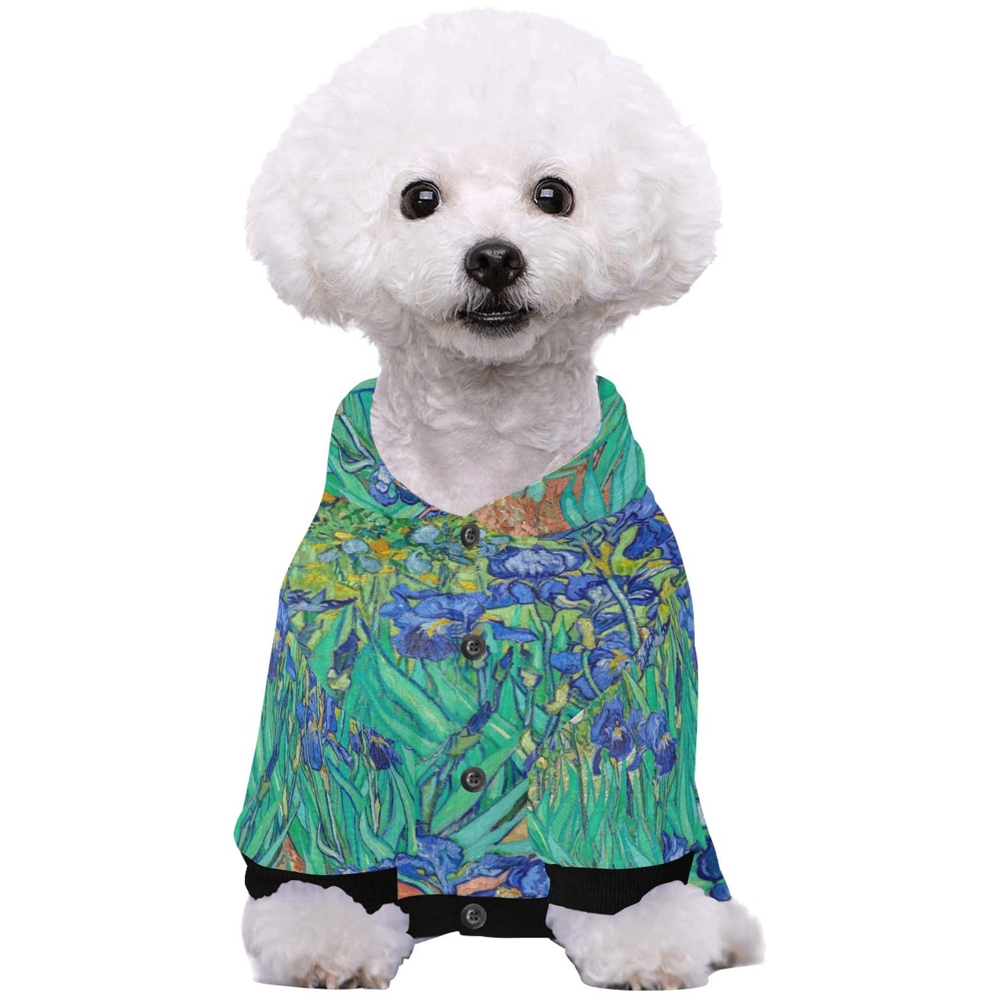 Van Gogh Irises Pet Hoodie