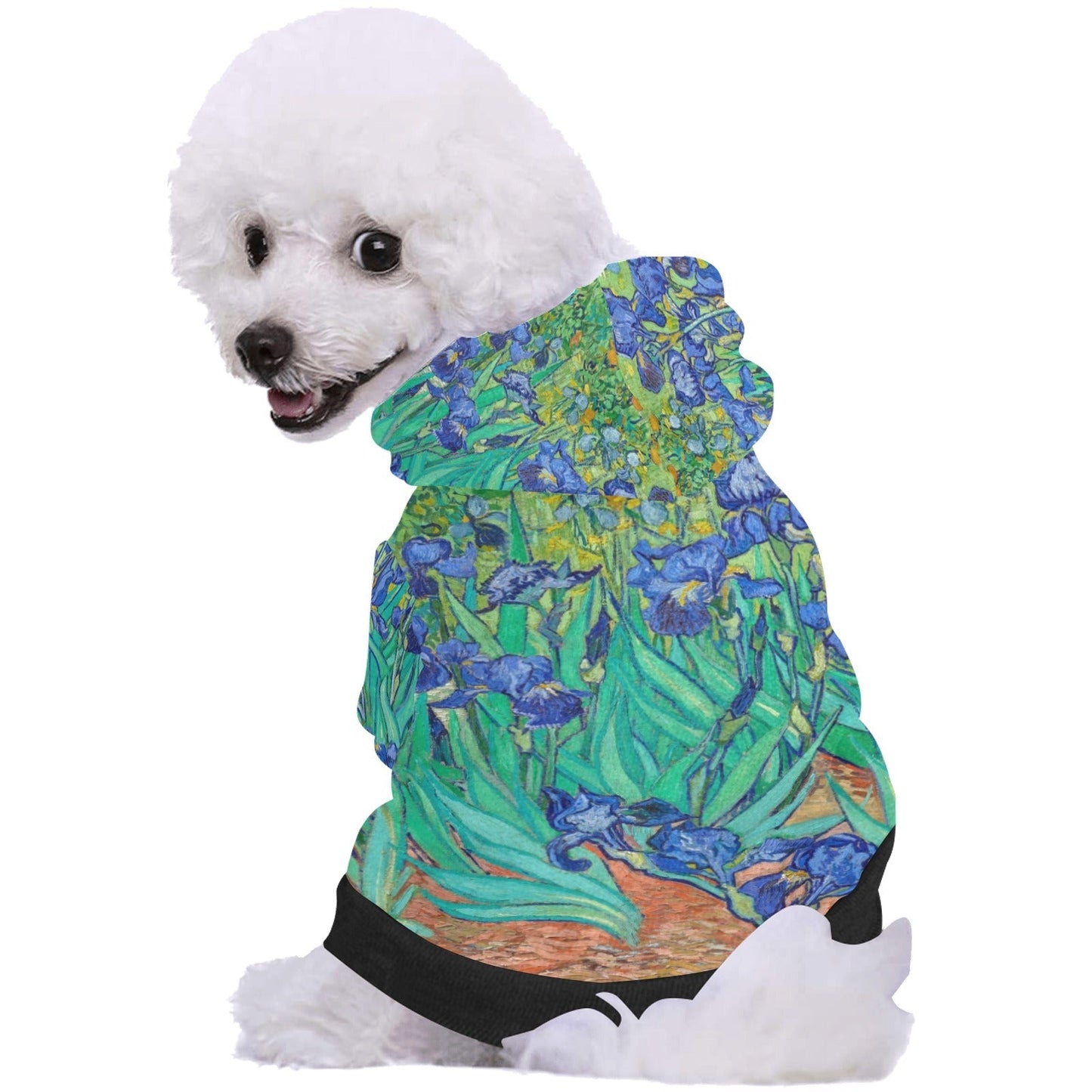Van Gogh Irises Pet Hoodie