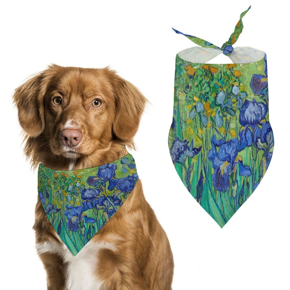 Pet Supply Van Gogh Irises Scarf for Daily Use for Comfort - main product image for pet supply