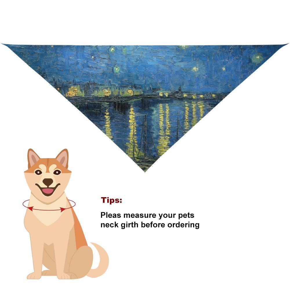 Pet Supply Van Gogh Starry Night Over The Rhone Scarf Essent - detail product image for pet supply