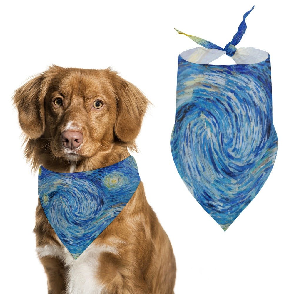 Pet Supply Van Gogh Starry Night Scarf for Daily Use Essenti - main product image for pet supply