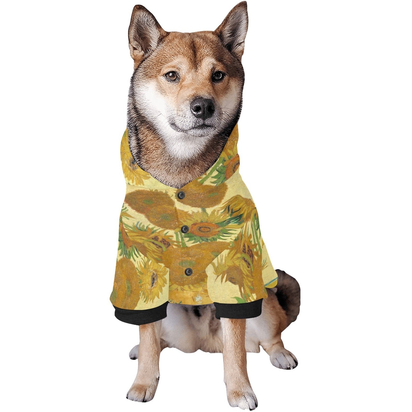 Van Gogh Sunflowers Pet Hoodie