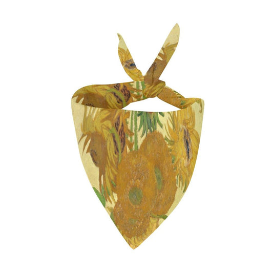 Van Gogh Sunflowers Pet Bandana