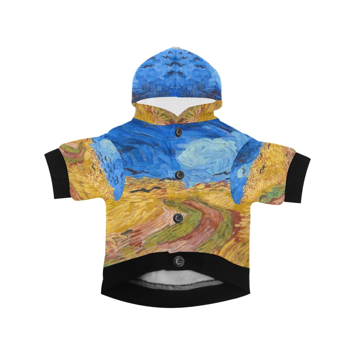 Van Gogh Wheatfield Pet Hoodie