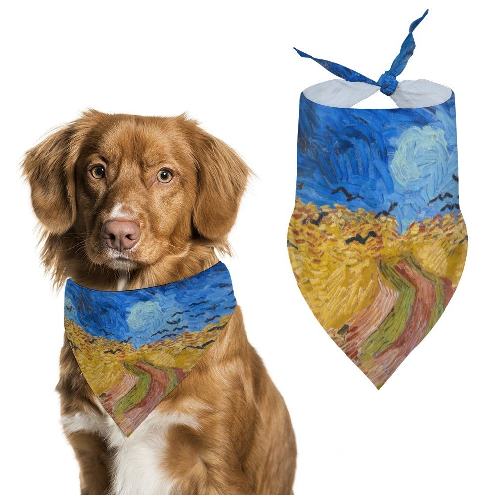 Pet Supply Van Gogh Wheatfield with Crows Scarf for Comfort - main product image for pet supply
