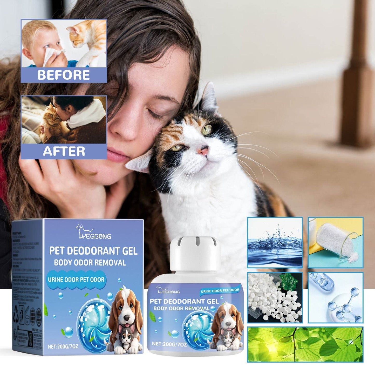 Purrfect Pet Kingdom Long-Lasting Pet Odor Neutralizer Gel Purrfect Pet Kingdom