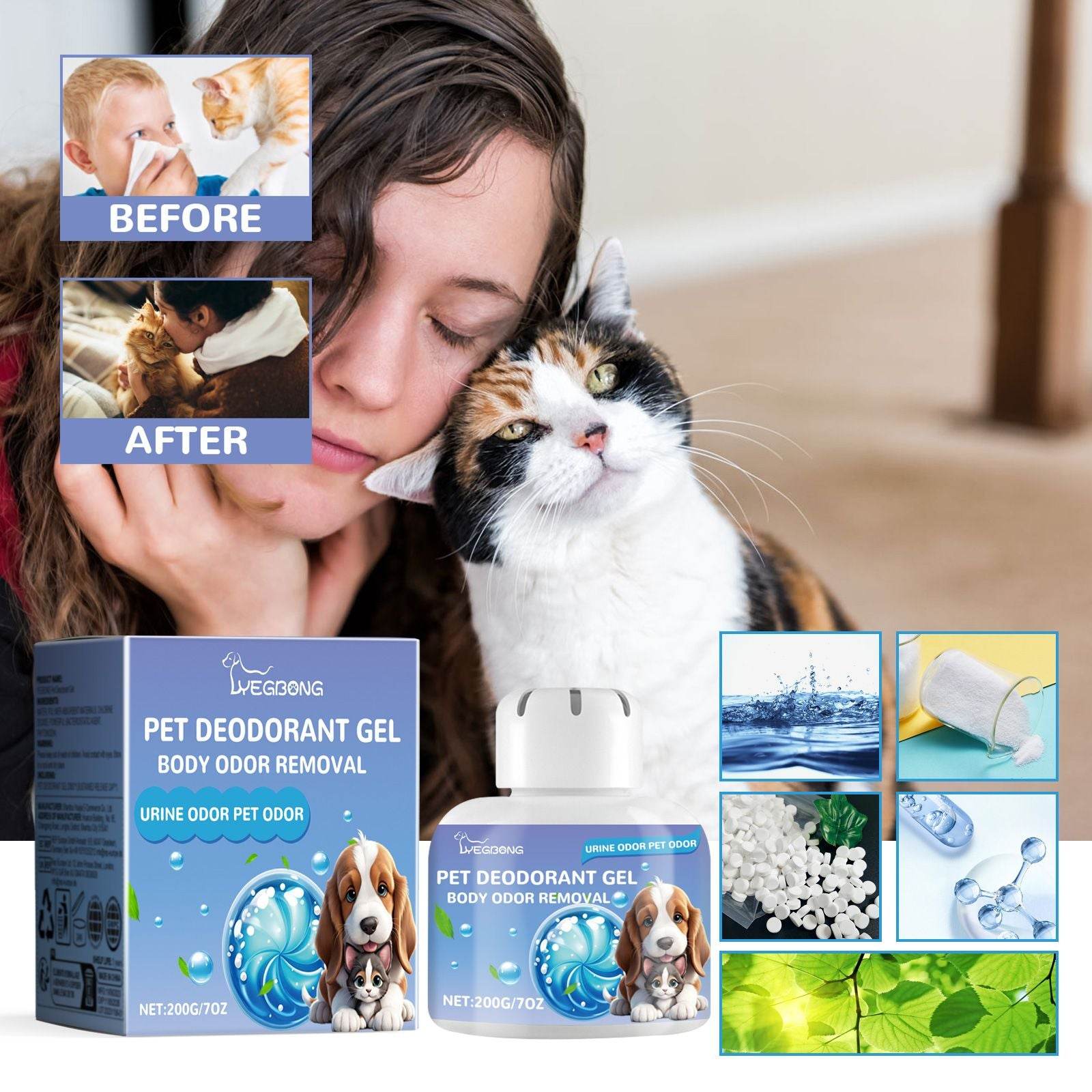 Purrfect Pet Kingdom Long-Lasting Pet Odor Neutralizer Gel Purrfect Pet Kingdom