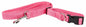Purrfect Pet Kingdom breathable 2-in-1 dog harness set in pink with adjustable no-pull design