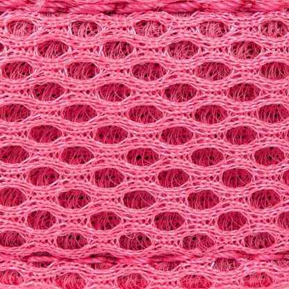 Close-up of pink breathable fabric texture of Purrfect Pet Kingdom breathable 2-in-1 dog harness set