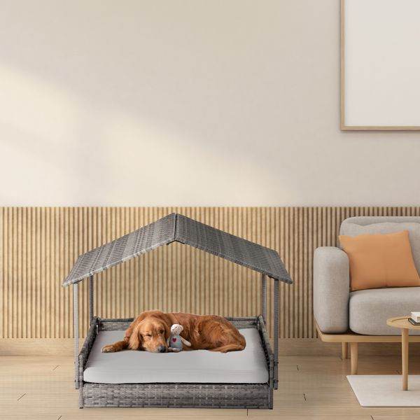 Purrfect Pet Kingdom Canopy Dog Bed for Medium Pets Purrfect Pet Kingdom