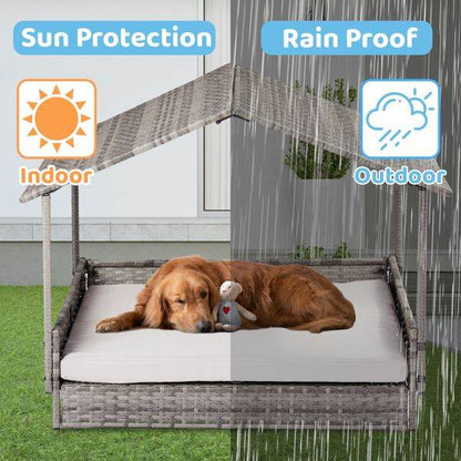 Purrfect Pet Kingdom Canopy Dog Bed for Medium Pets Purrfect Pet Kingdom