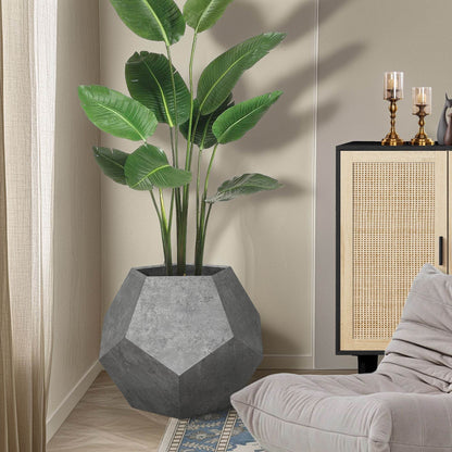 Modern cat kennel side table with woven front panel next to gray cozy cat bed from Purrfect Pet Kingdom